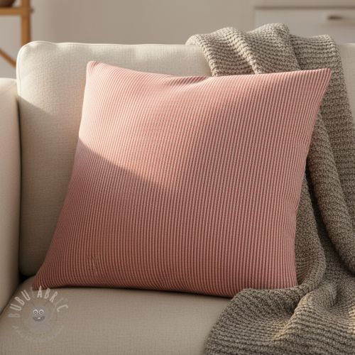 Dekorativna tkanina DOBBY Colored stripe poppy red