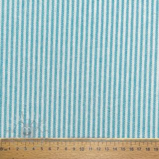 Dekorativna tkanina DOBBY Colored stripe turquoise