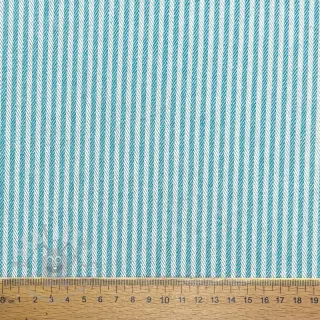 Dekorativna tkanina DOBBY Colored stripe turquoise
