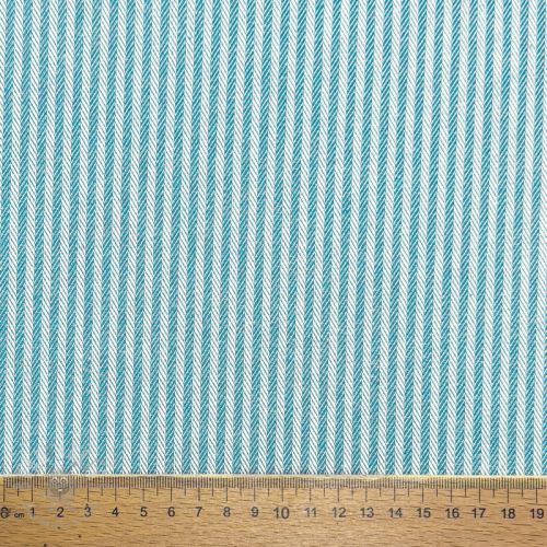 Dekorativna tkanina DOBBY Colored stripe turquoise