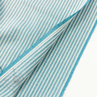 Dekorativna tkanina DOBBY Colored stripe turquoise