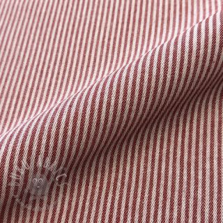 Dekorativna tkanina DOBBY Colored stripe burgundy