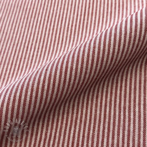 Dekorativna tkanina DOBBY Colored stripe burgundy