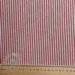 Dekorativna tkanina DOBBY Colored stripe burgundy