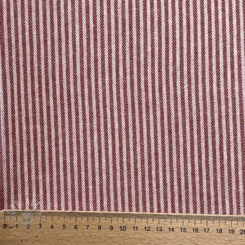 Dekorativna tkanina DOBBY Colored stripe burgundy