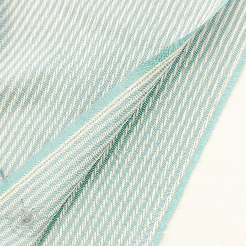 Dekorativna tkanina DOBBY Colored stripe mint