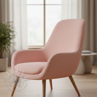 Dekorativna tkanina DOBBY Colored stripe light pink