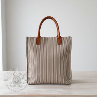 Dekorativna tkanina DOBBY Colored stripe coffee