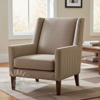 Dekorativna tkanina DOBBY Colored stripe coffee