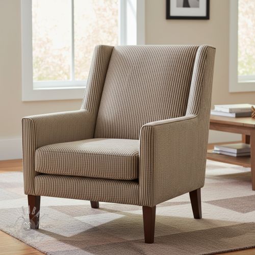 Dekorativna tkanina DOBBY Colored stripe coffee