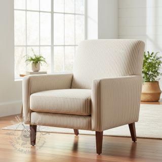 Dekorativna tkanina DOBBY Colored stripe sand