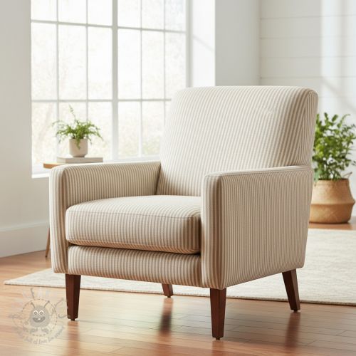 Dekorativna tkanina DOBBY Colored stripe sand