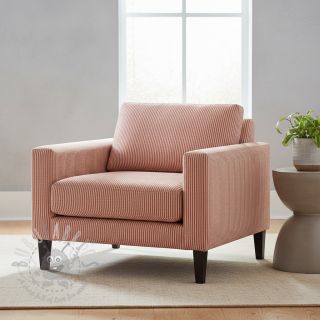 Dekorativna tkanina DOBBY Colored stripe dark orange