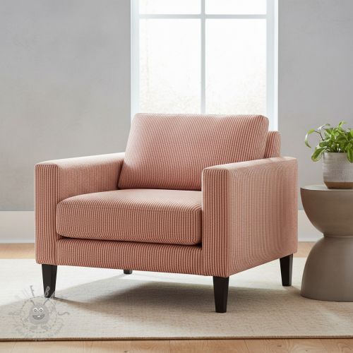 Dekorativna tkanina DOBBY Colored stripe dark orange