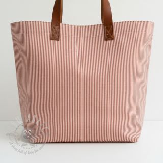 Dekorativna tkanina DOBBY Colored stripe dark orange