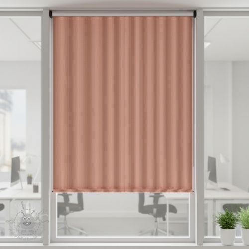 Dekorativna tkanina DOBBY Colored stripe coral