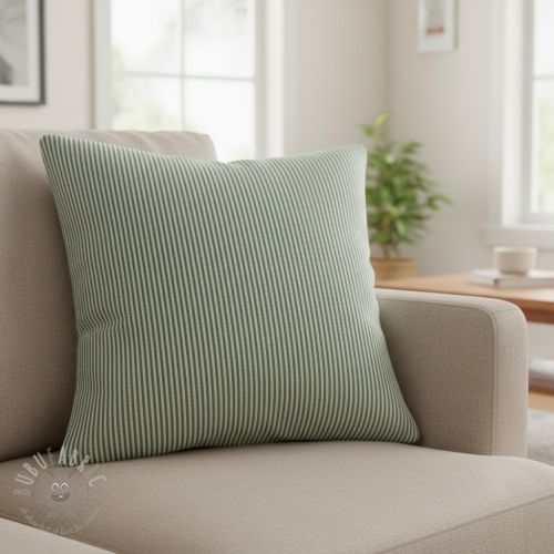 Dekorativna tkanina DOBBY Colored stripe bottle green