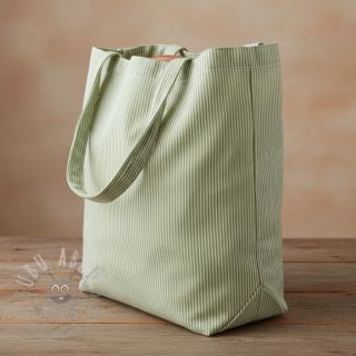 Dekorativna tkanina DOBBY Colored stripe light green