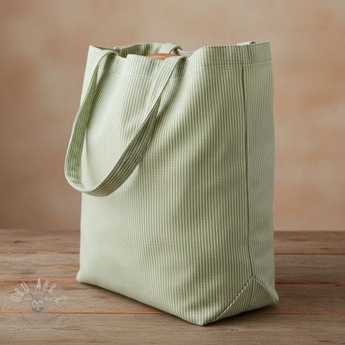 Dekorativna tkanina DOBBY Colored stripe light green