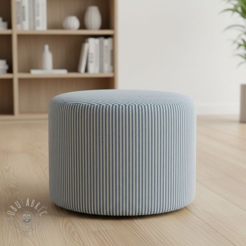 Dekorativna tkanina DOBBY Colored stripe blue