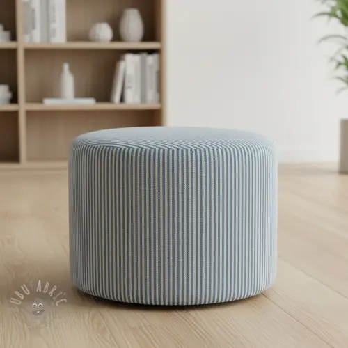 Dekorativna tkanina DOBBY Colored stripe blue