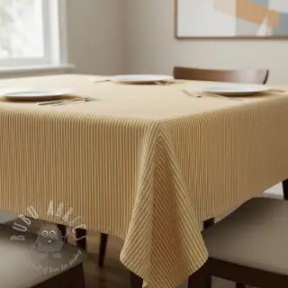 Dekorativna tkanina DOBBY Colored stripe ochre