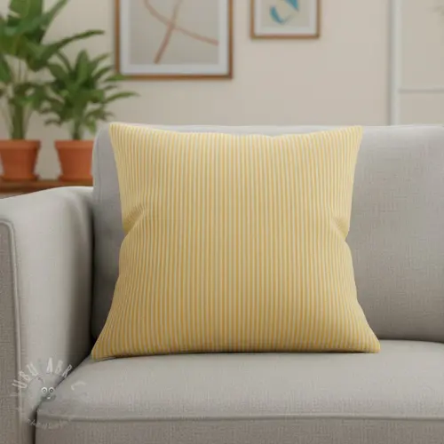 Dekorativna tkanina DOBBY Colored stripe warm yellow