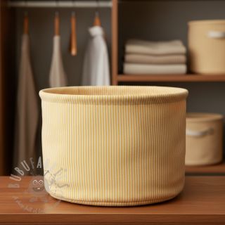 Dekorativna tkanina DOBBY Colored stripe warm yellow