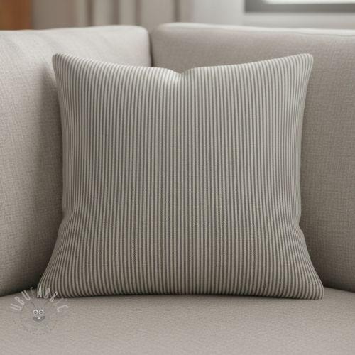 Dekorativna tkanina DOBBY Colored stripe graphite