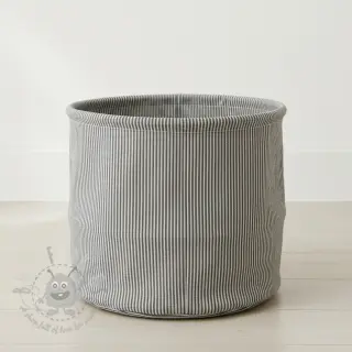 Dekorativna tkanina DOBBY Colored stripe graphite