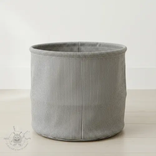 Dekorativna tkanina DOBBY Colored stripe graphite
