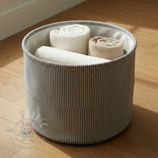 Dekorativna tkanina DOBBY Colored stripe black