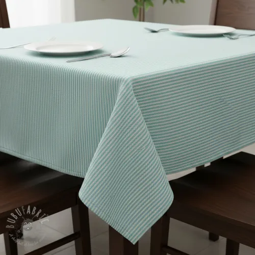 Dekorativna tkanina DOBBY Colored stripe mint