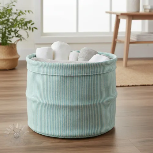 Dekorativna tkanina DOBBY Colored stripe mint