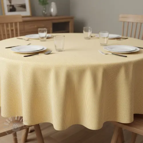 Dekorativna tkanina DOBBY Colored stripe pastel yellow