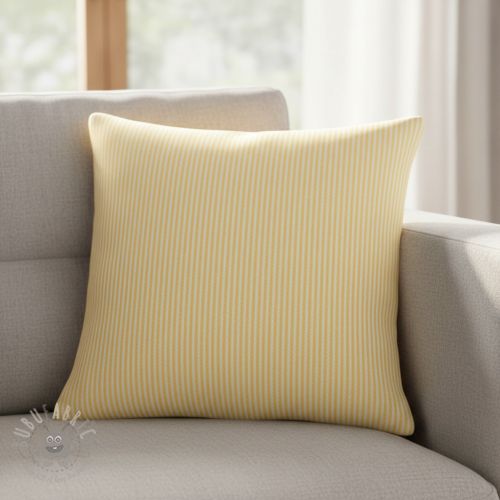 Dekorativna tkanina DOBBY Colored stripe pastel yellow