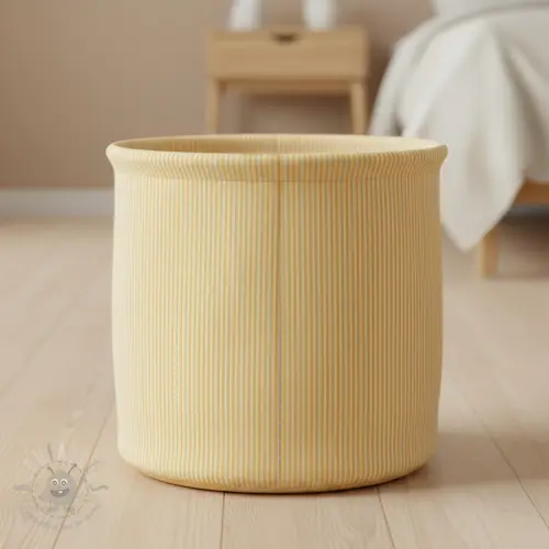 Dekorativna tkanina DOBBY Colored stripe pastel yellow
