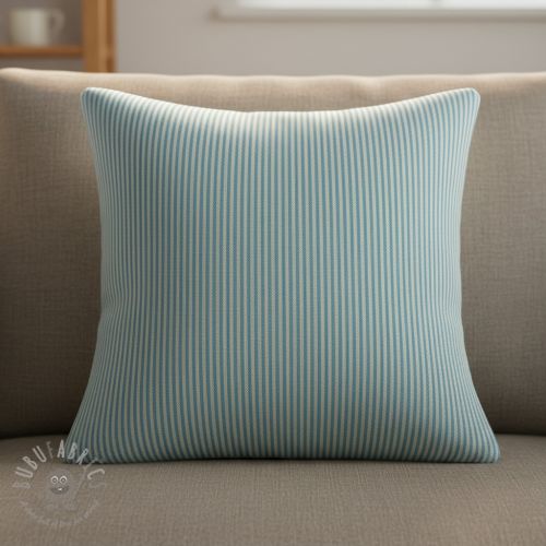 Dekorativna tkanina DOBBY Colored stripe turquoise