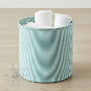 Dekorativna tkanina DOBBY Colored stripe turquoise