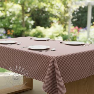 Dekorativna tkanina DOBBY Colored stripe burgundy