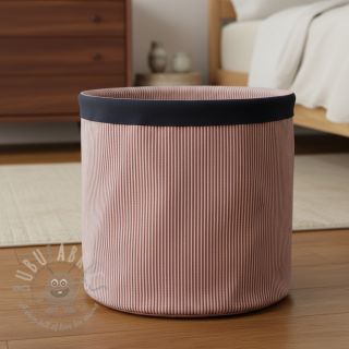 Dekorativna tkanina DOBBY Colored stripe burgundy