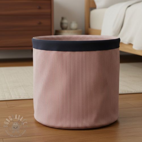 Dekorativna tkanina DOBBY Colored stripe burgundy