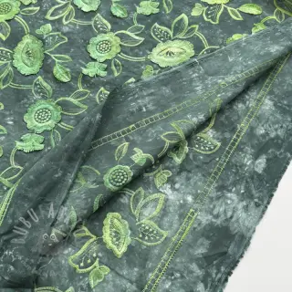Pamuk TIE DYE EMBROIDERY Flora design A