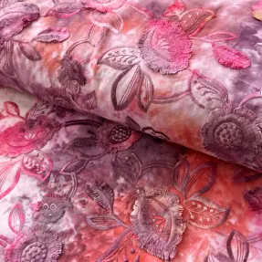 Pamuk TIE DYE EMBROIDERY Flora design D