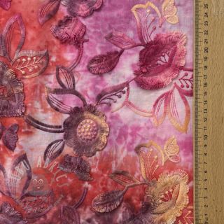 Pamuk TIE DYE EMBROIDERY Flora design D