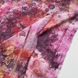 Pamuk TIE DYE EMBROIDERY Flora design D