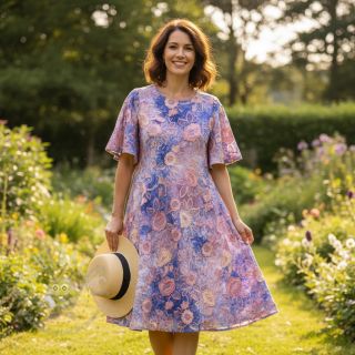 Pamuk TIE DYE EMBROIDERY Flora design C