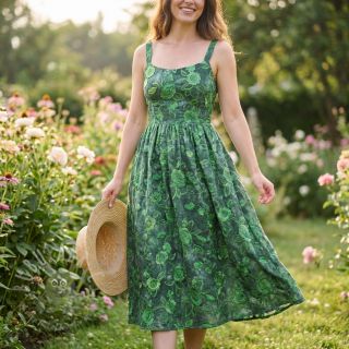 Pamuk TIE DYE EMBROIDERY Flora design A