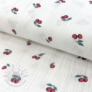 Tetra Tkanina/Muslin Fruits cherry ORGANIC
