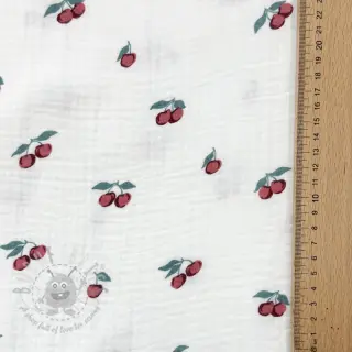 Tetra Tkanina/Muslin Fruits cherry ORGANIC
